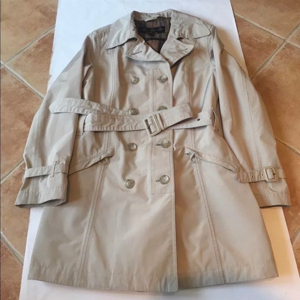 Barbour Women's Techno Trench Coat Authentic US 8